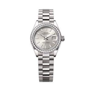 Rolex Lady-Datejust 279139rbr-0006 Silver Dial President Bracelet