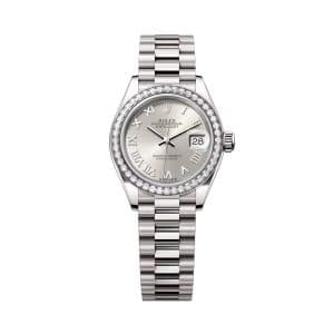 Rolex Lady-Datejust 279139rbr-0007 Silver Dial President Bracelet