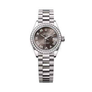 Rolex Lady-Datejust 279139rbr-0010 Grey Dial President Bracelet