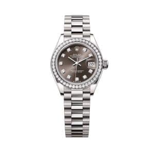 Rolex Lady-Datejust 279139rbr-0011 Grey Dial President Bracelet