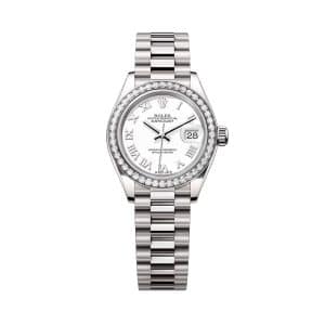 Rolex Lady-Datejust 279139rbr-0013 White Dial President Bracelet