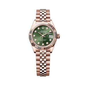 Rolex Lady-Datejust 279175-0013 Olive Green Dial Jubilee Bracelet