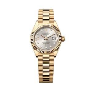 Rolex Lady-Datejust 279178-0002 Silver Dial President Bracelet
