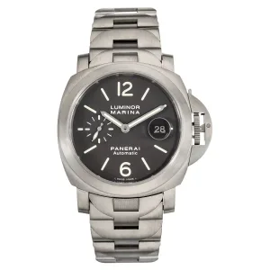 Panerai Pam00296 Luminor Marina Titanium 44mm Brown Dial