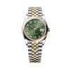 Rolex Datejust 36 126203-0025 Olive Green Dial Jubilee Bracelet