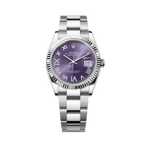 Rolex Datejust 36 126234-0022 Aubergine Dial Oyster Bracelet