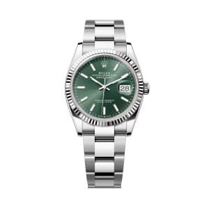 Rolex Datejust 36 126234-0052 Mint Green Dial Oyster Bracelet