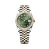 Rolex Datejust 36 126283rbr-0011 Olive Green Dial Jubilee Bracelet