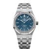 Audemars Piguet 15451ST.ZZ.1256ST.03 37mm Blue Dial Diamond Bezel Watch