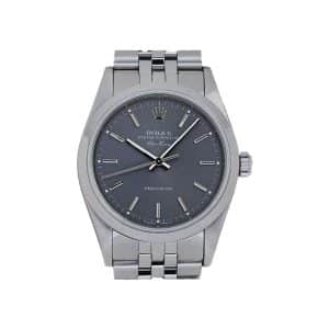 Rolex Air-King 14000 34mm Gray Dial Jubilee Bracelet Watch