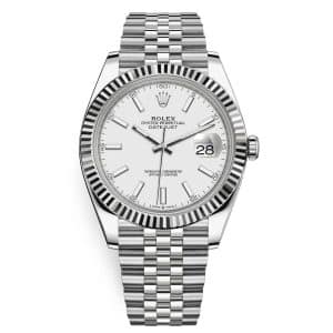 Rolex Datejust 126334 41mm White Index Dial Jubilee Bracelet Watch