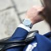 person wearing luxury watch
