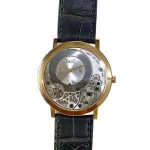 Piaget Altiplano 38mm Rose Gold G0A39110 SKELETON BLACK CROCODILE