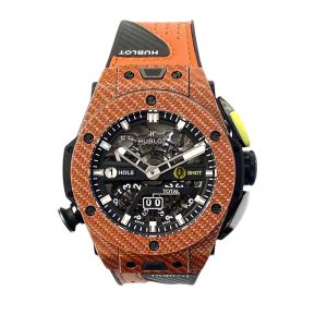 Hublot Big Bang Unico Golf 45mm Orange Carbon - Limited Edition of 100 416.YO.1120.VR SKELETON ORANGE RUBBER