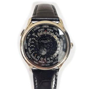Patek Philippe World Time 39.5mm White Gold - 175th Anniversary 5575G-001 BLACK BLACK CROCODILE