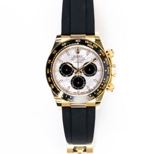 Rolex Daytona Yellow Gold with Rubber Strap 126518LN METEORITE BLACK RUBBER