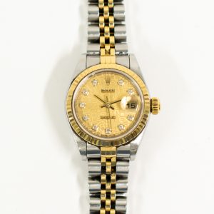 Rolex Lady Datejust 26mm Steel and Yellow Gold 79173G CHAMPAGNE JUBILEE DIAMOND JUBILEE