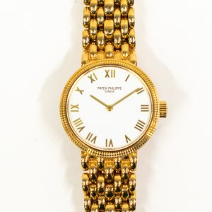 Patek Philippe Calatrava 25mm Yellow Gold 4809/2J-001 WHITE ROMAN YELLOW GOLD