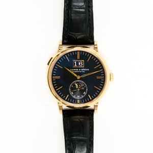 A. Lange & Söhne  384.031 Saxonia Moon Phase 40mm Rose Gold 384.031 BLACK BLACK CROCODILE