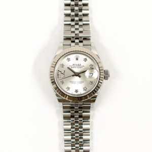 Rolex Datejust 28mm Steel and White Gold 279174 SILVER STAR DIAMOND JUBILEE
