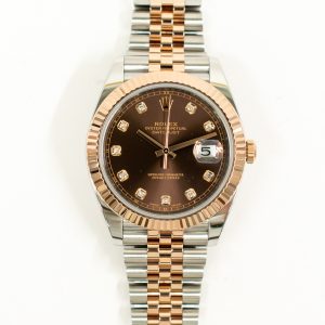 Rolex  Datejust 41mm Steel and Rose Gold 126331G CHOCOLATE DIAMOND JUBILEE