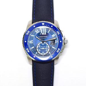 Cartier Calibre de Cartier Diver 42mm - Steel WSCA0010 BLUE ROMAN BLUE RUBBER