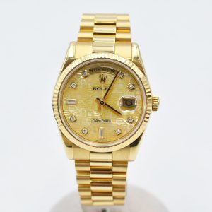 Rolex Day-Date 36mm Yellow Gold 118238NCA CHAMPAGNE JUBILEE DIAMOND PRESIDENT