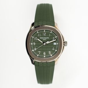 Patek Philippe Aquanaut 42.2mm White Gold Self-Winding 5168G-010 GREEN GREEN RUBBER