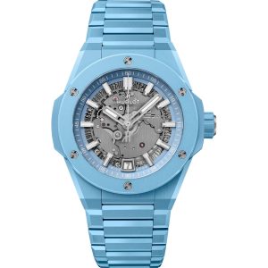 Hublot Big Bang Integrated Time Only 40mm Sky Blue Ceramic 456.EX.5120.EX SKELETON CERAMIC