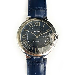 Cartier Ballon Bleu 42mm Stainless Steel WSBB0025 BLUE ROMAN BLUE CROCODILE