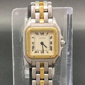 Cartier Panthère Small - Steel and Yellow Gold - 22mm x 22mm W25029B5 WHITE ROMAN YELLOW GOLD/STEEL