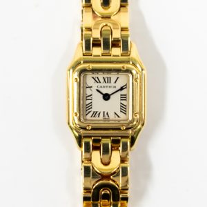 Cartier Panthère de Cartier Mini Quartz - Yellow Gold - 17mm x 23mm W25034N3 WHITE ROMAN YELLOW GOLD