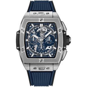 Hublot Spirit of Big Bang 42mm Titanium Blue 642.NX.7170.RX SKELETON BLUE RUBBER