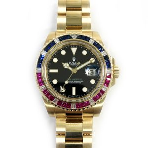 Rolex GMT-Master II "SARU" Sapphire/Ruby/Diamond Bezel 116748SARU BLACK OYSTER