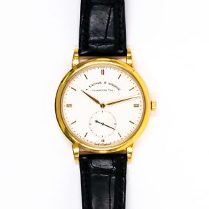 A. Lange & Söhne 	Grand Saxonia 40.6mm Rose Gold 307.032 SILVER BLACK CROCODILE