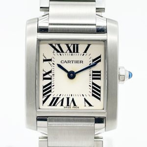 Cartier Tank Française Quartz Stainless Steel - 25mm x 20mm WE110004 WHITE ROMAN STEEL