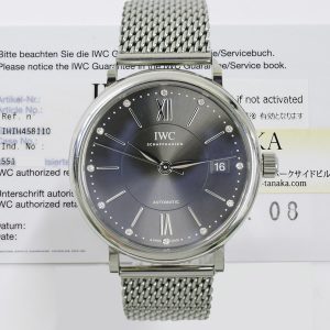 IWC Schaffhausen Portofino Automatic 37mm Steel IW458110 GREY DIAMOND STEEL