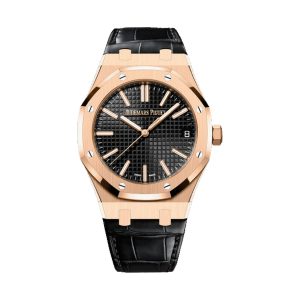 Audemars Piguet Royal Oak Selfwinding 50th Anniversary 18K Rose Gold Black Dial 41mm 15510OR.OO.D002CR.01