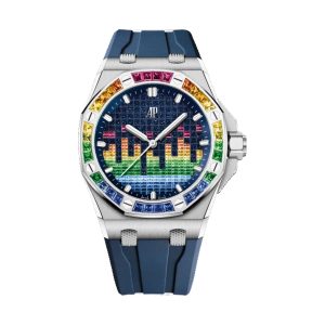 Audemars Piguet Royal Oak Offshore Selfwinding Music Edition 18K White Gold Rainbow Gem-Set 43mm 15601BC.YY.D343CA.01