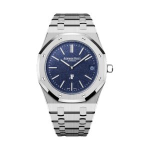Audemars Piguet Royal Oak Jumbo Extra-Thin 18K White Gold Grainy Black Dial 39mm 16202BC.OO.1240BC.02