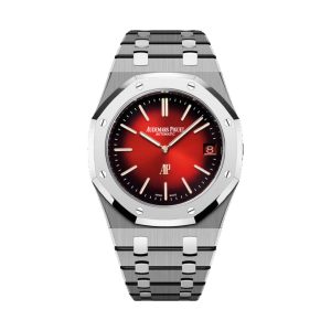 Audemars Piguet Royal Oak 39mm Jumbo Extra-Thin Titanium & Bulk Metallic Glass Smoke Blue Dial 16202XT.OO.1240XT.01