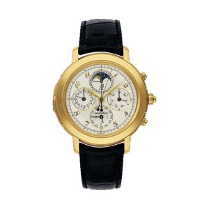 Audemars Piguet Jules Audemars Grande Complication 18K Yellow Gold Silver Dial Alligator Strap 42mm 25866BA.OO.D002CR.02