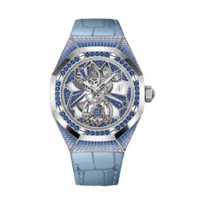 Audemars Piguet Royal Oak Concept Flying Tourbillon 18K White Gold Factory Sapphire Set Openworked Dial 38.5mm 26227BC.SS.D314CR.01