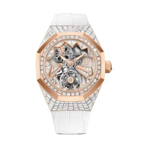 Audemars Piguet Royal Oak Concept Flying Tourbillon 18K Rose Gold Factory Baguette Diamond Paved 38.5mm 26227OR.ZZ.D011CR.01