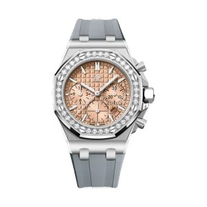 Audemars Piguet Royal Oak Offshore Chronograph Stainless Steel Factory Diamond Bezel Salmon Dial 37mm 26231ST.ZZ.A178CA.01