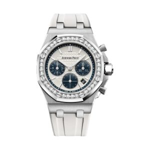 Audemars Piguet Royal Oak Offshore Chronograph Stainless Steel Factory Diamond Bezel Silver Dial 37mm 26231ST.ZZ.D010CA.01.A