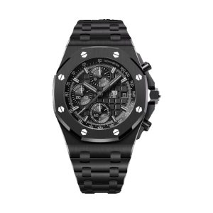 Audemars Piguet Royal Oak Selfwinding Chronograph Black Ceramic Black 'Méga Tapisserie' Dial 42mm 26238CE.OO.1300CE.02