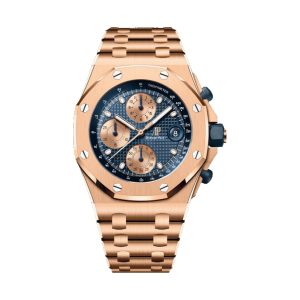 Audemars Piguet Royal Oak Offshore Chronograph 'The Beast' 18K Rose Gold Blue Dial 42mm 26238OR.OO.2000OR.01