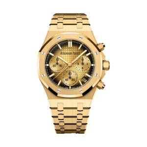 Audemars Piguet Royal Oak Chronograph 18K Yellow Gold Smoked Gold 'Grande Tapisserie' Dial 41mm 26240BA.OO.1320BA.02
