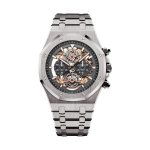 Audemars Piguet Royal Oak Tourbillon Chronograph Openworked Titanium Slate Grey Skeleton Dial 44mm 26347TI.OO.1205TI.01